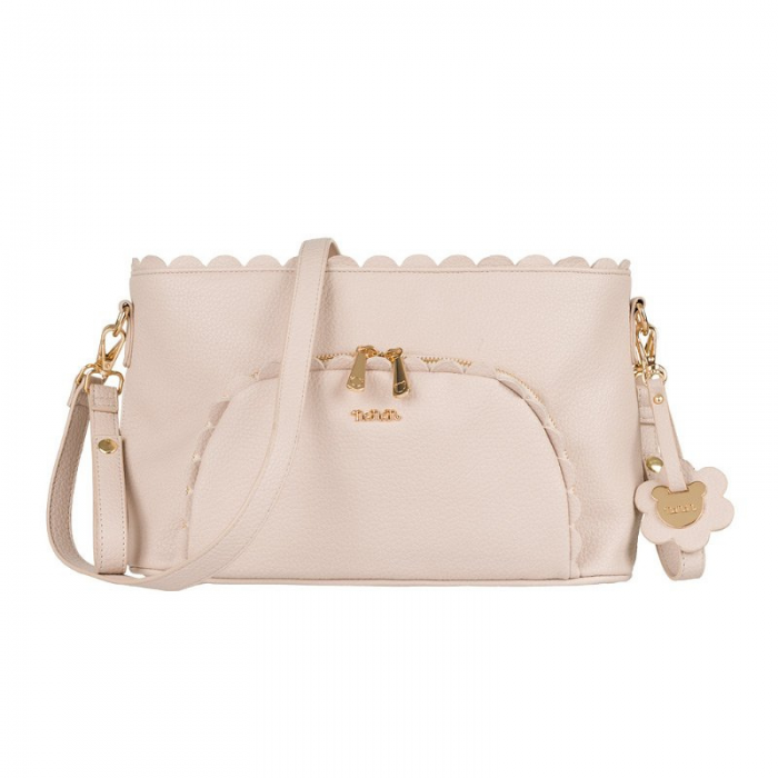 Nanan Borsa Passeggio Ecopelle Beige