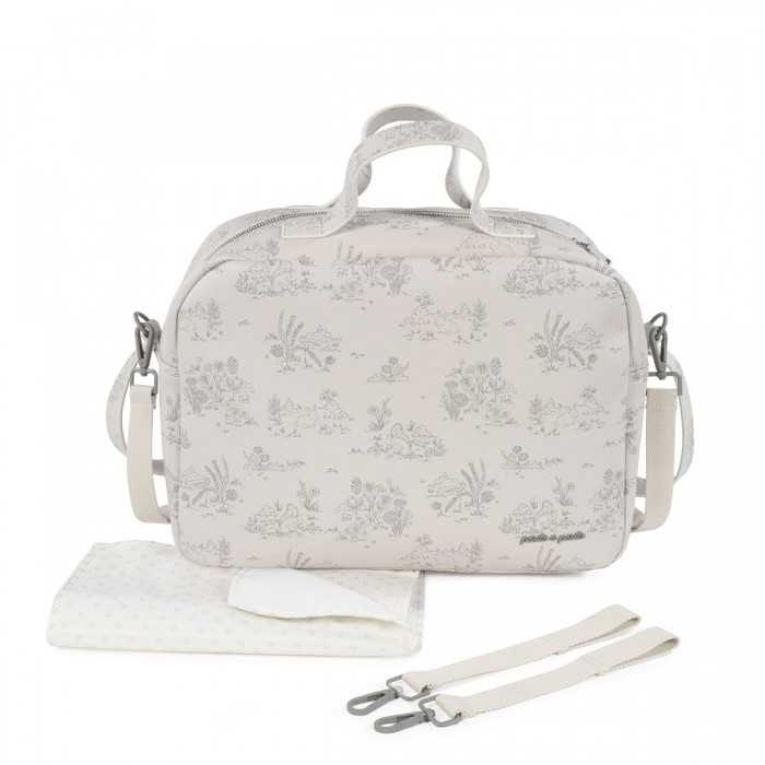 Pasito a Pasito Borsa Fasciatoio Toile De Jouy Cream