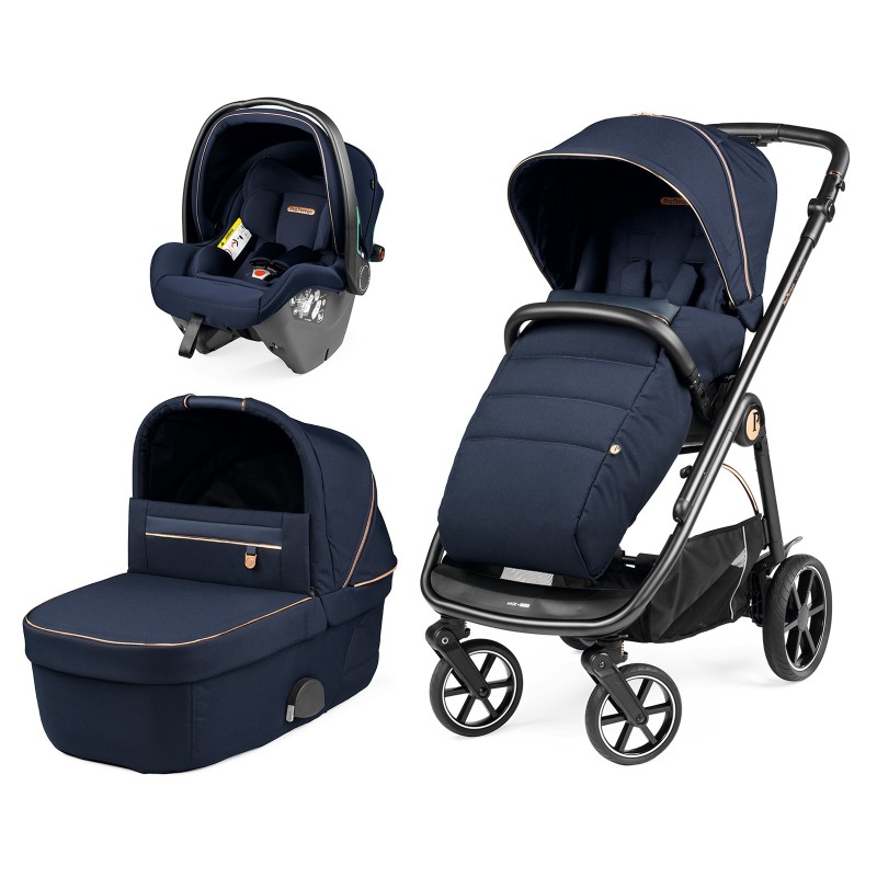 Trio Peg Perego Veloce SLK I-Size Blue Shine Borsa In OMAGGIO+ SPEDIZIONE GRATUITA COMPLETO ANTI SOFFOCO OMAGGIO