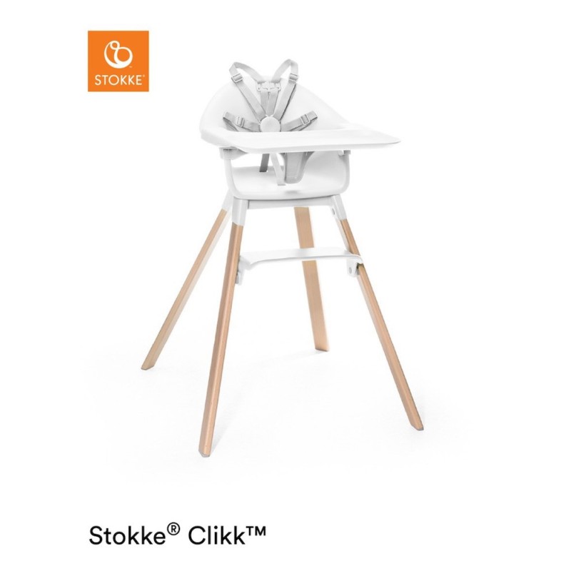 Stokke Seggiolone Pappa Clikk White