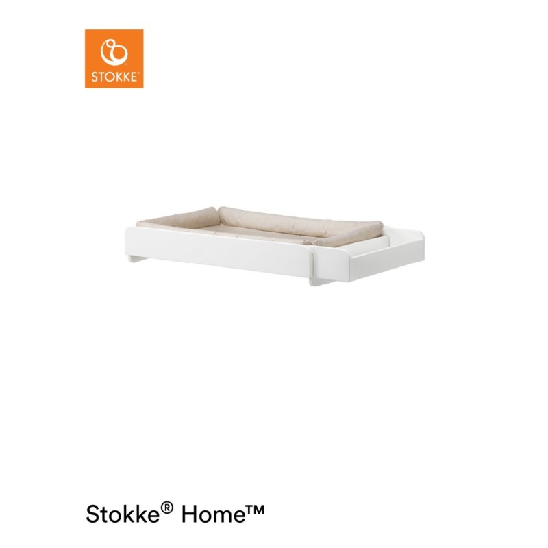 Stokke Home Fasciatoio White Con Materassino Incluso -PAGA IN 3 RATE SENZA INTERESSI-