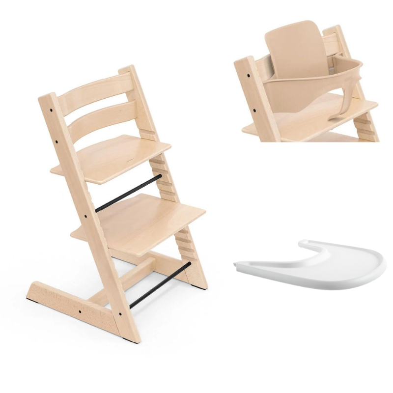 Stokke Promo Tripp Trapp Natural con Baby Set e vassoio