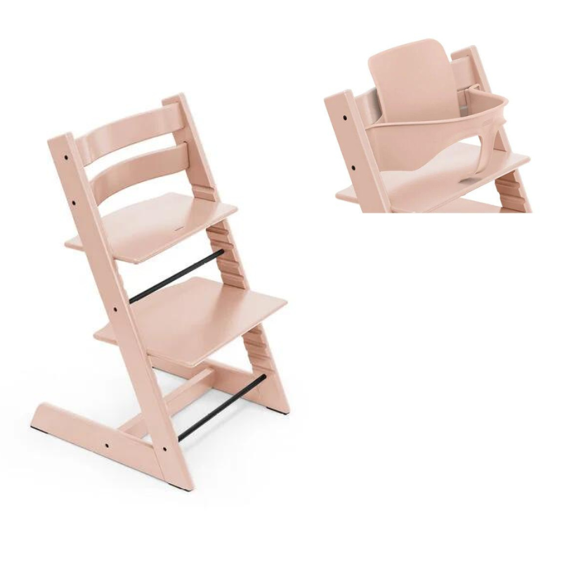 Stokke Promo Tripp Trapp Serene Pink con Baby Set