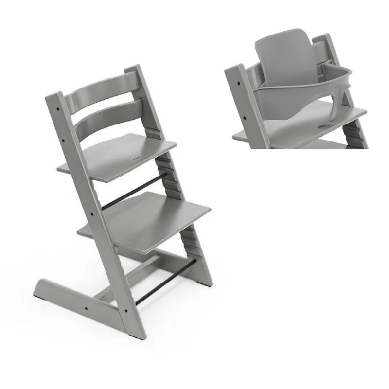 Stokke Promo Tripp Trapp Storm Grey con Baby Set