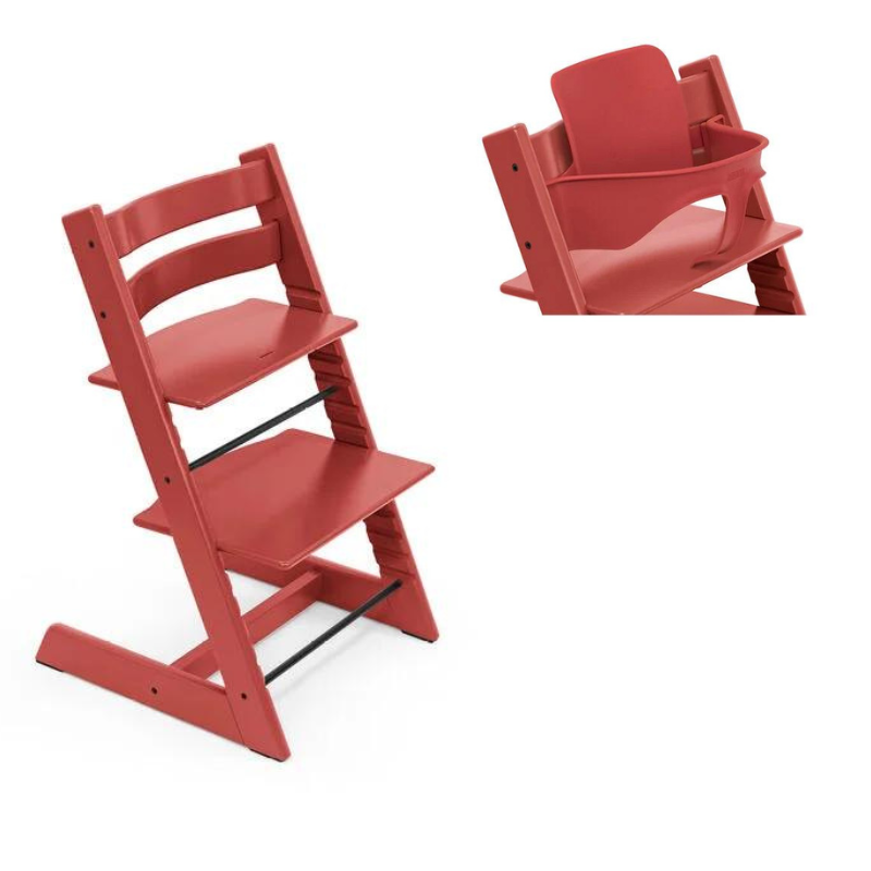 Stokke Promo Tripp Trapp Warm Red con Baby Set