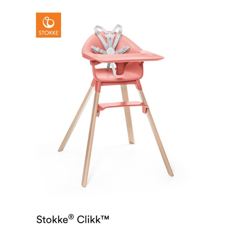 Stokke Seggiolone Pappa Clikk Coral